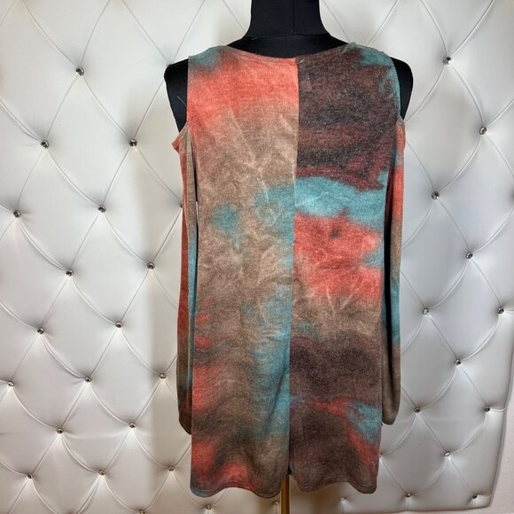 CY Fashion Multicolor Tie-Dye Sleeveless Top - Picture 2 of 9